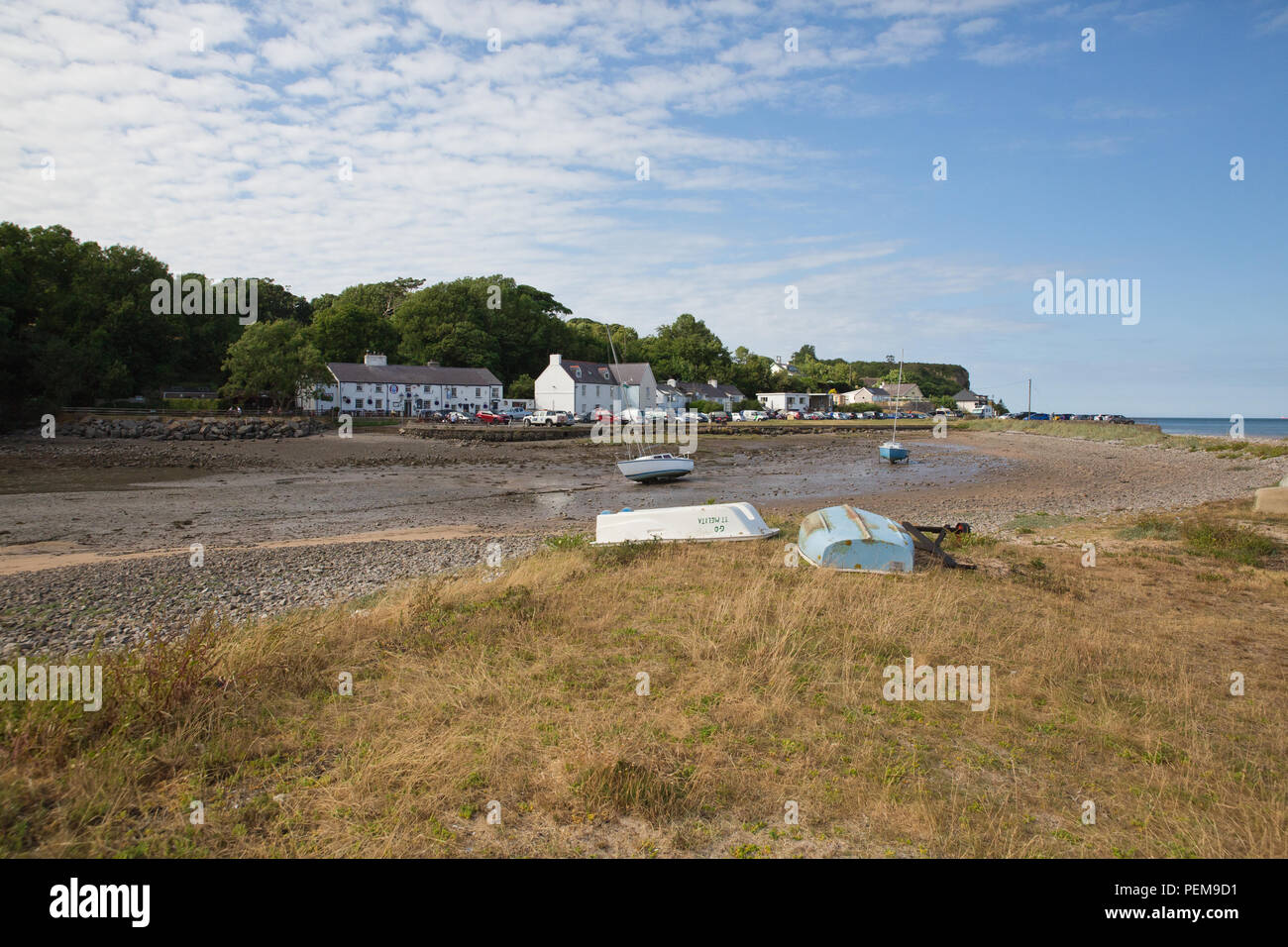 Summertime in Red Wharf Bay Anglesey Stock Photo Alamy