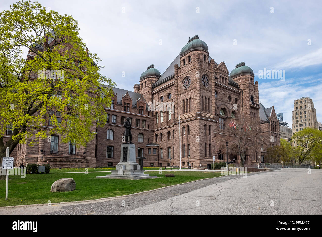 Ontario Legislative Building located in Toronto Ontario Canada. Stock Photo