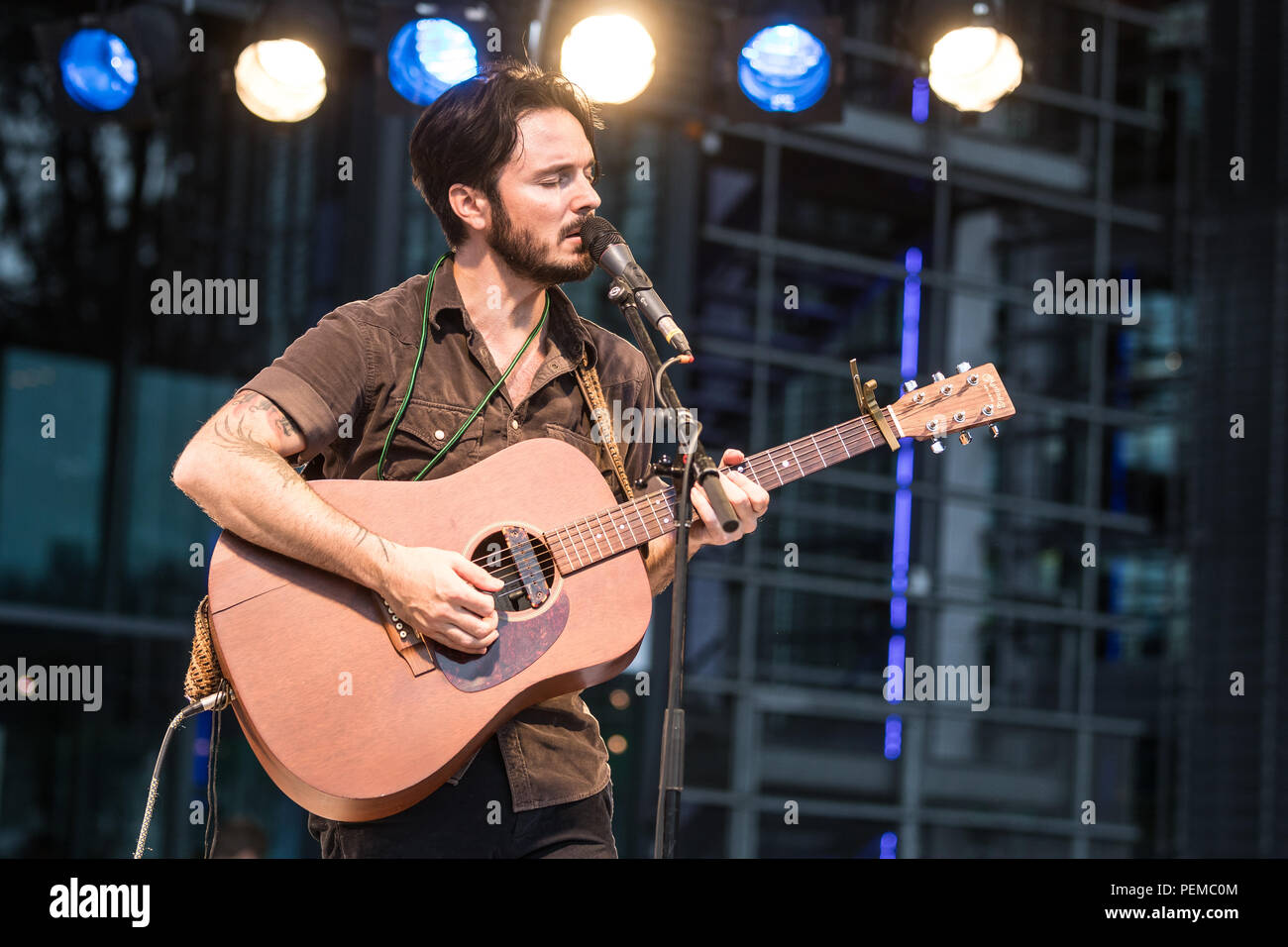 American musician and singer KaiL Baxley live at the 26th Blue Balls Festival in Lucerne, Switzerland Stock Photo