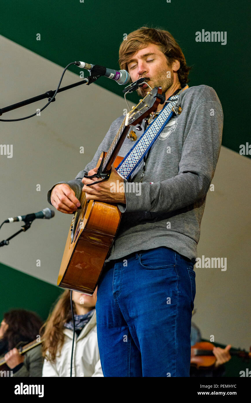 Singer songwriter John Craigie at Edmonton Folk Music Festival