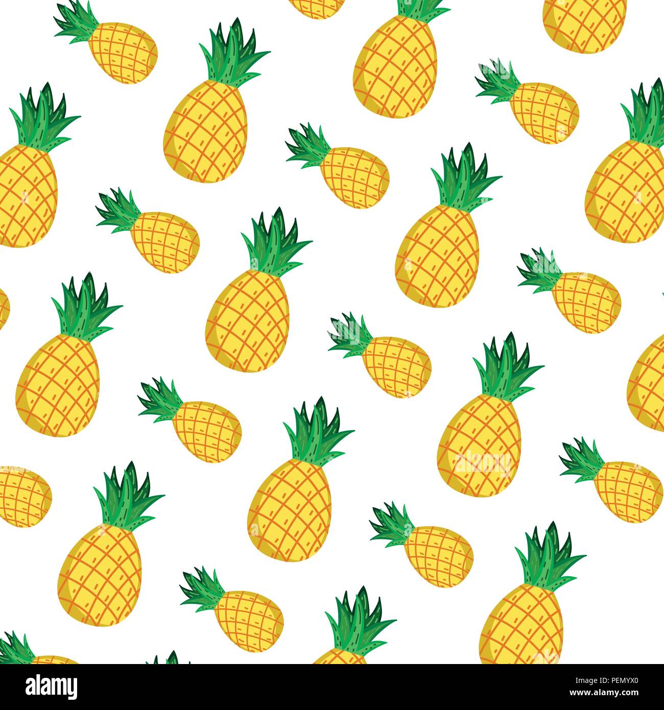 delicious pineapple fresh fruit background Stock Vector Image & Art - Alamy