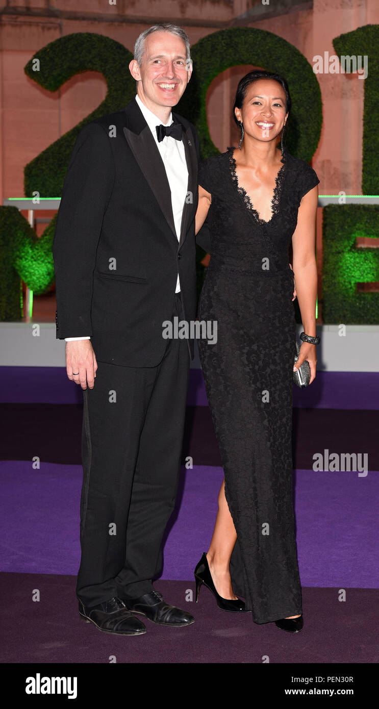 Wimbledon Champions Dinner at the Guildhall, London  Featuring: Andrew Bretherton, Anne Keothavong Where: London, United Kingdom When: 15 Jul 2018 Credit: WENN.com Stock Photo