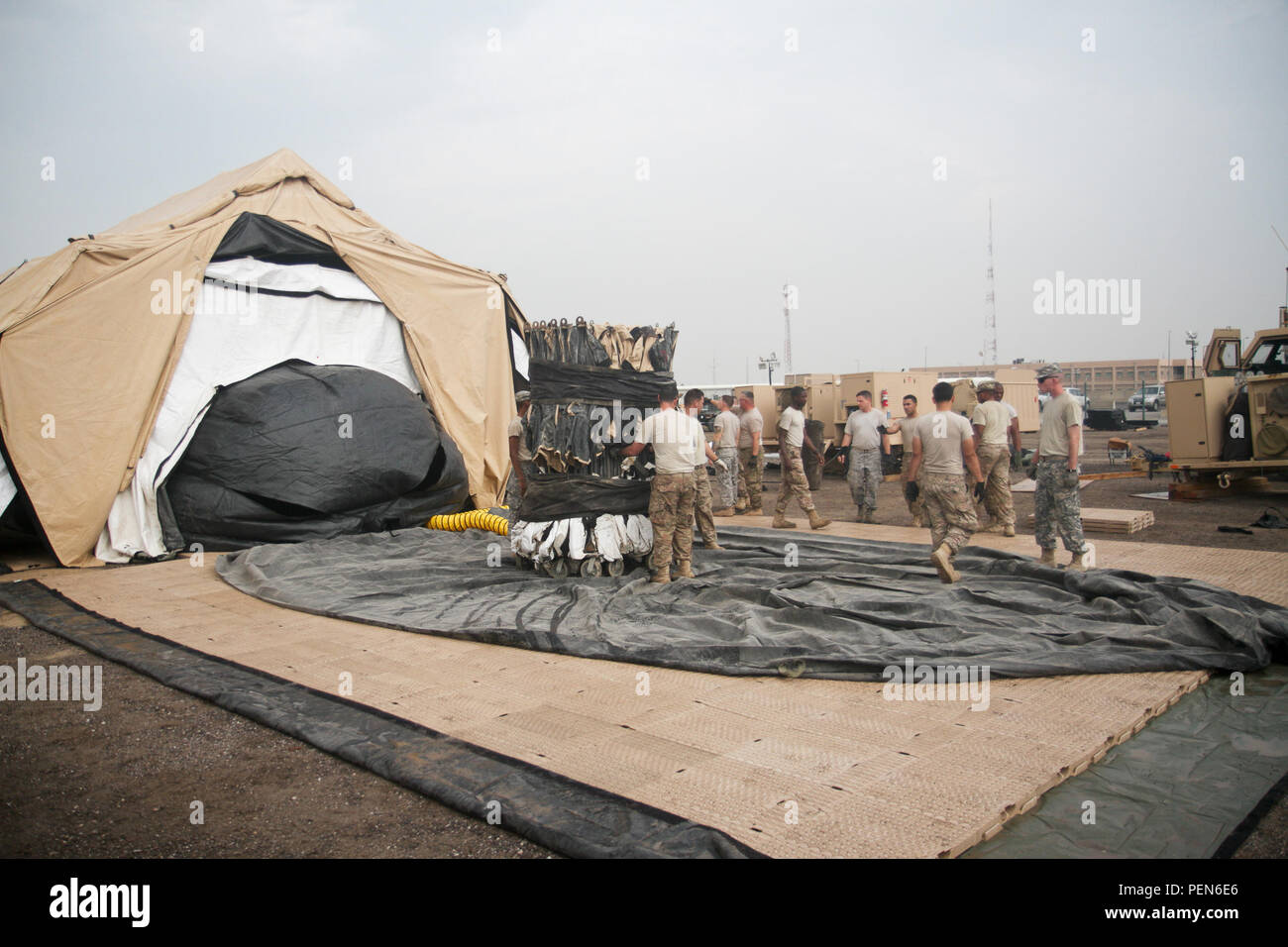 Soldiers assigned to U.S. Army Central’s Contingency Command Post ...