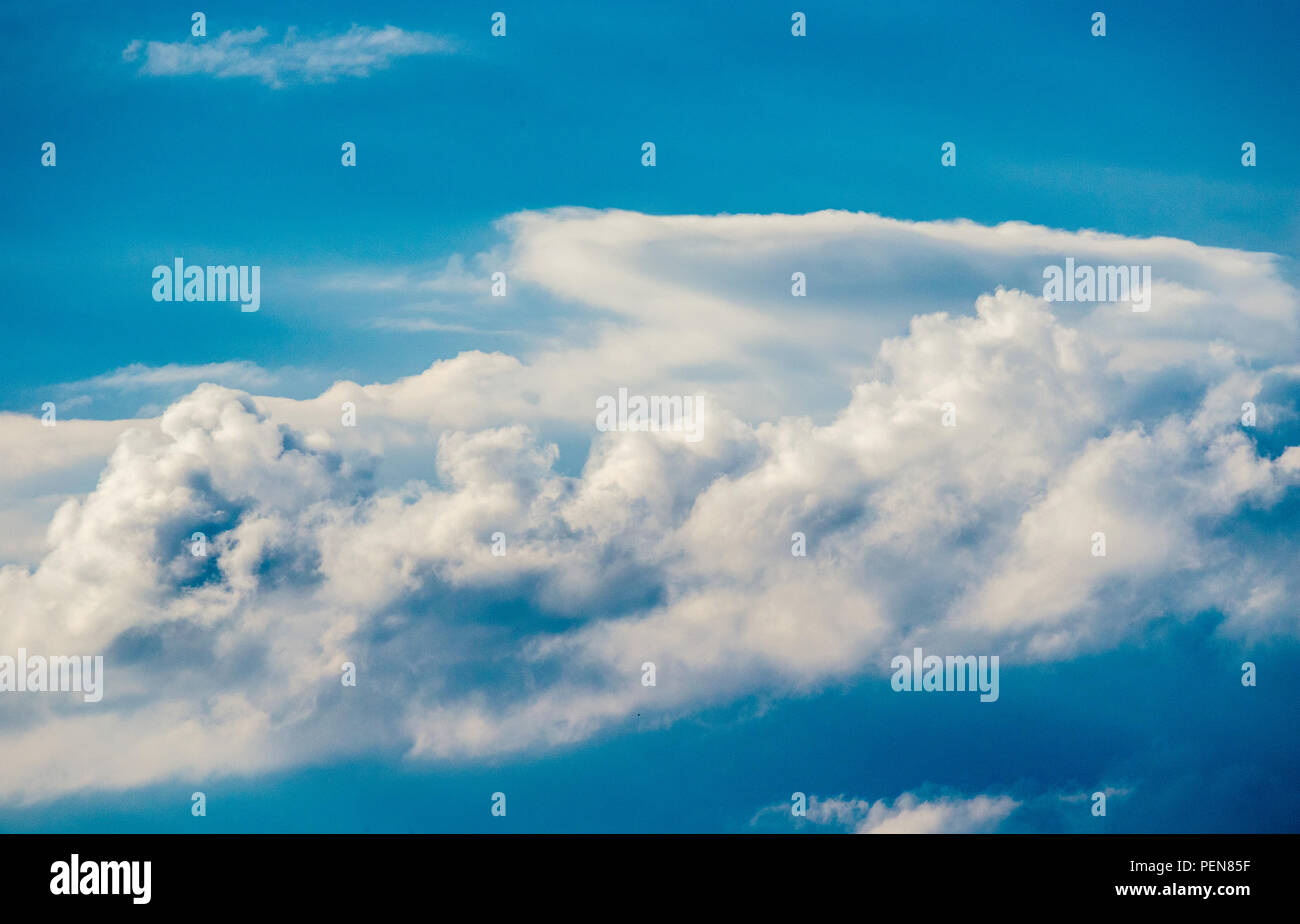 image of a big white clouds in a blue sky Stock Photo - Alamy