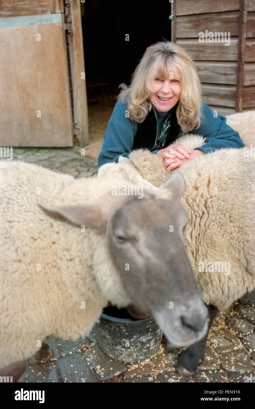 Carla Lane at home in Horsted Keynes Stock Ph picture image