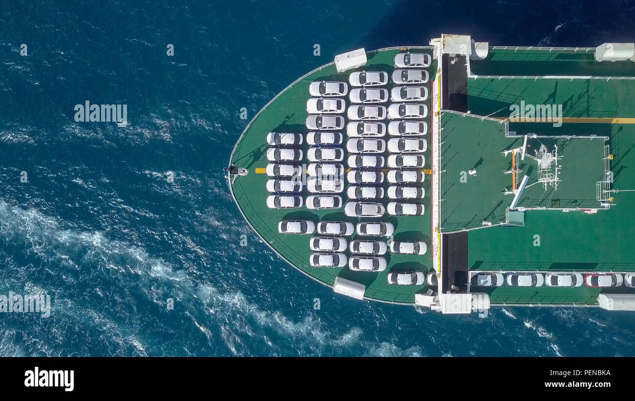 Roll on roll off and container ship hi-res stock photography and images ...