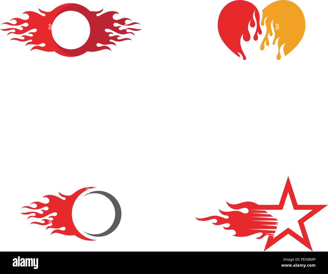 Fire flame vector illustration design template Stock Vector Image & Art ...