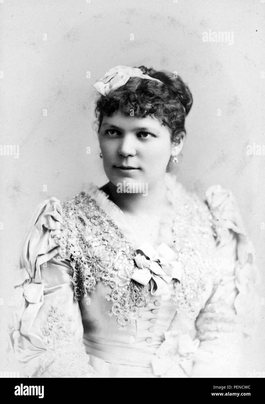 ETELKA GERSTER (1855-1920) Hungarian soprano Stock Photo