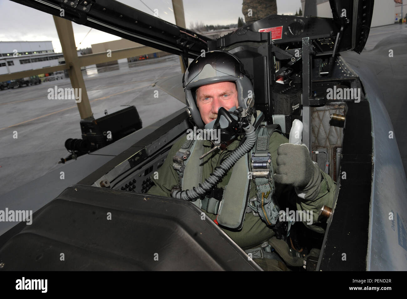 Master Sgt. Kevin Mcmichael Gives The Thumbs-up As He Prepares For His 