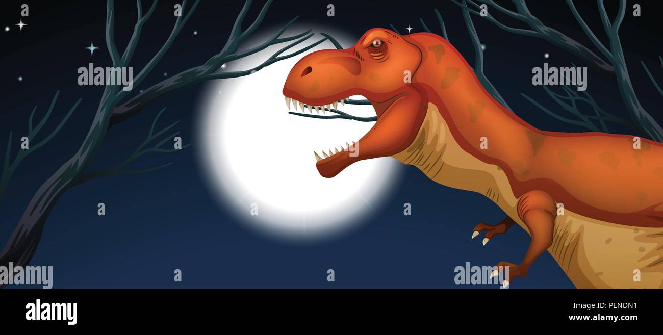 Night T-Rex Game