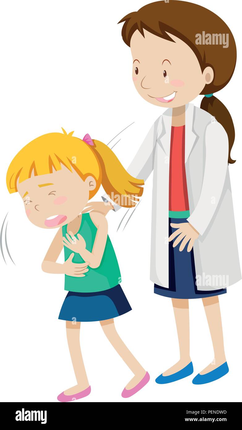 First aid choking on white background illustration Stock Vector Image