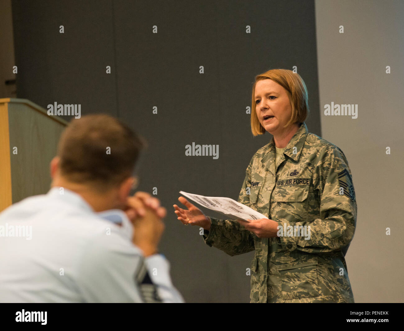 Senior Master Sgt. Holly Chapman, executive assistant to the Air