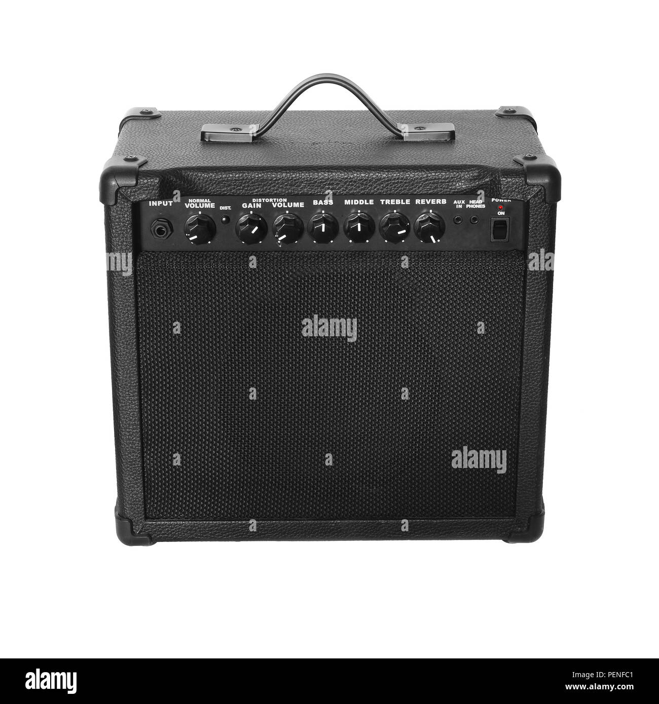 guitar amplifier isolated on white Stock Photo Alamy