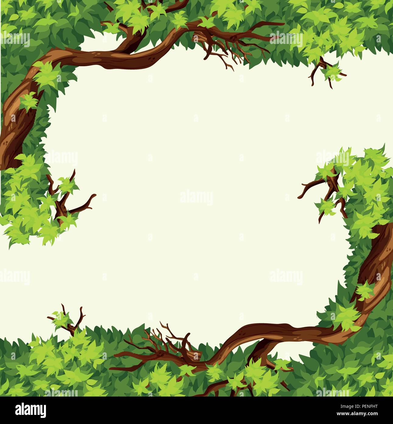 A tree branch frame illustration Stock Vector Image & Art - Alamy