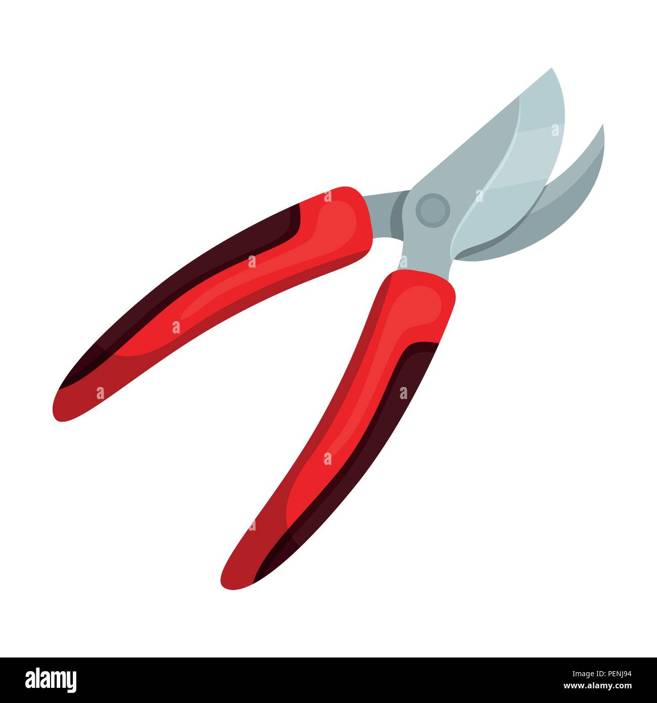 Garden shears for hacking shrubs. Scissors for branches and