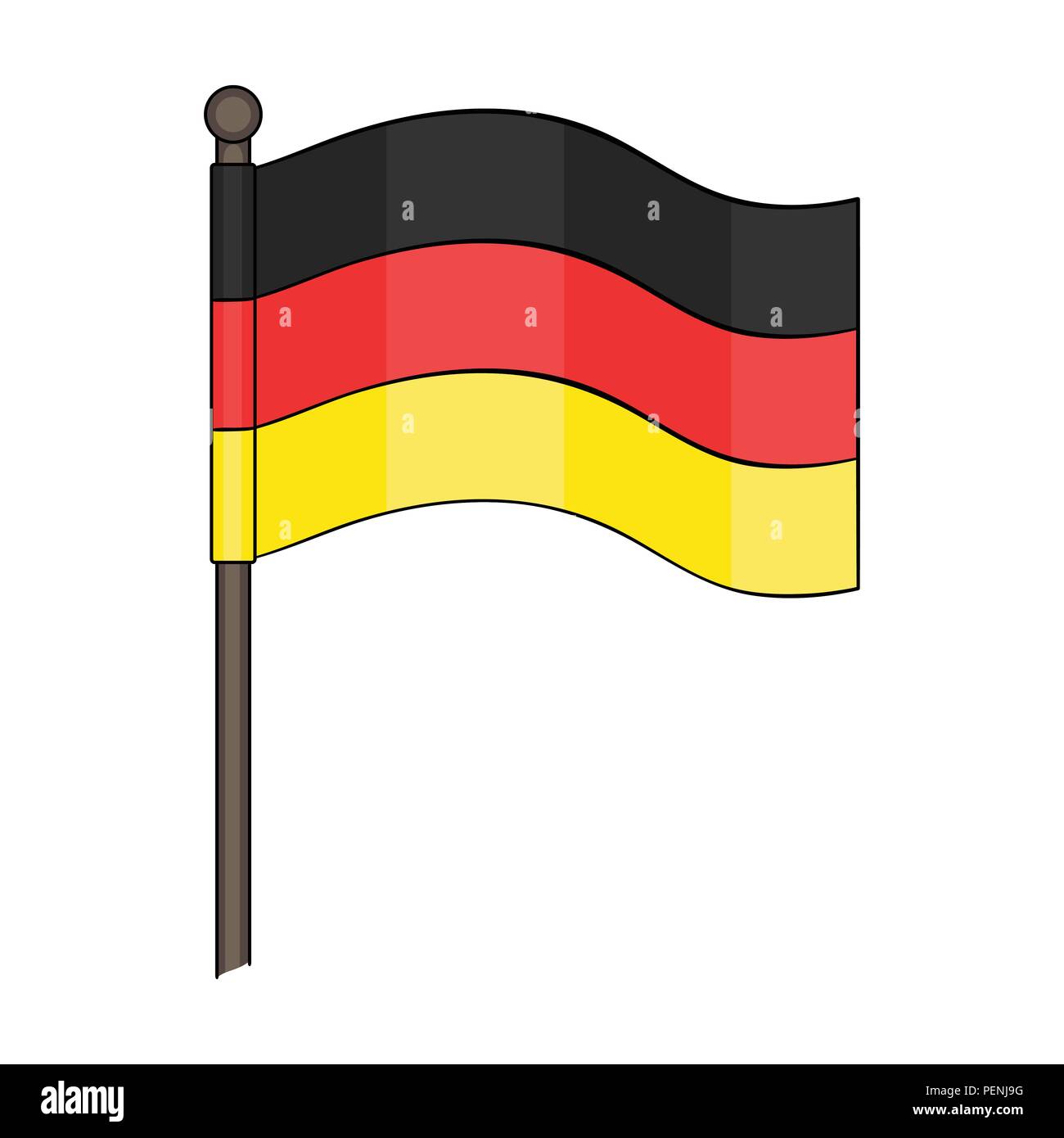 Flag, single icon in cartoon style.Flag vector symbol stock ...