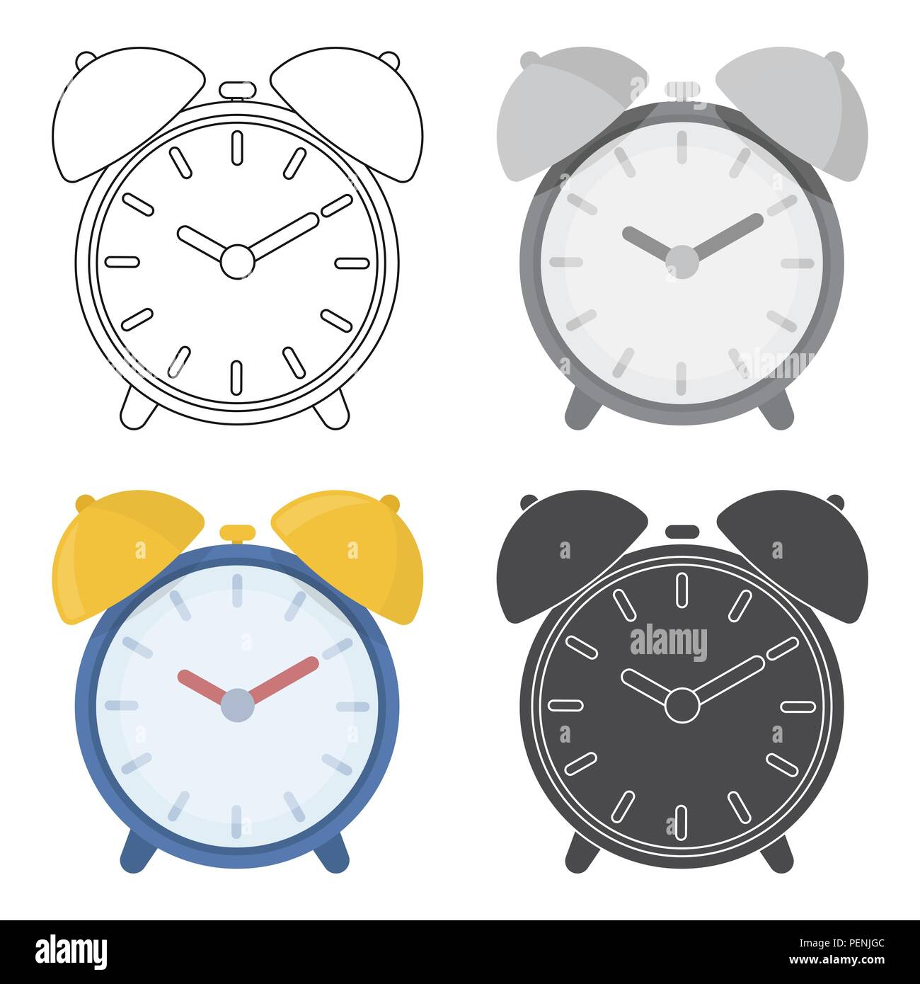 Vintage Wall Clock Vector Design Illustration Isolated On White Background  Stock Illustration - Download Image Now - iStock