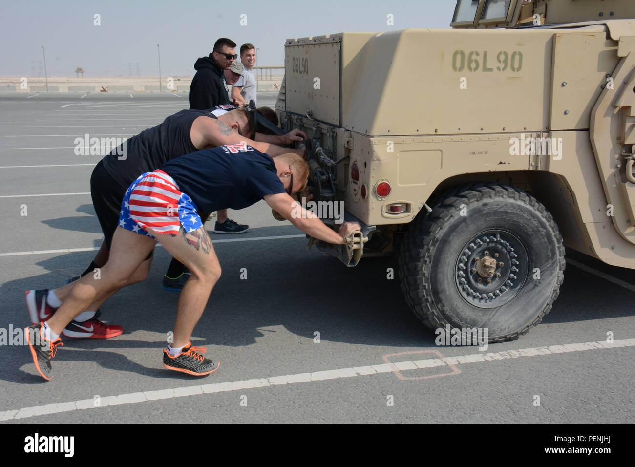 Humvee Push 379 expeditionary security forces squadron hi-res stock photography and ...