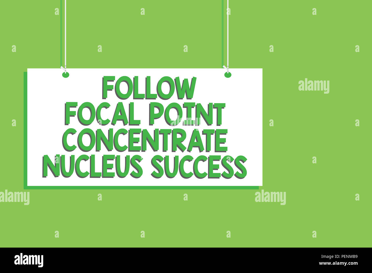 Handwriting Text Follow Focal Point Concentrate Nucleus Success Concept Meaning Concentration Look For Target Hanging Board Message Communication Ope Stock Photo Alamy