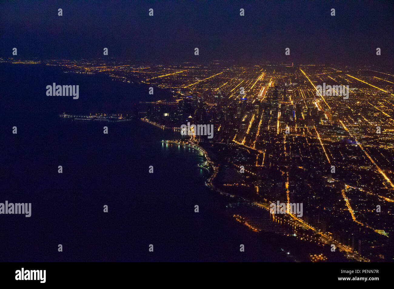 Aerial view of chicago hi-res stock photography and images - Alamy