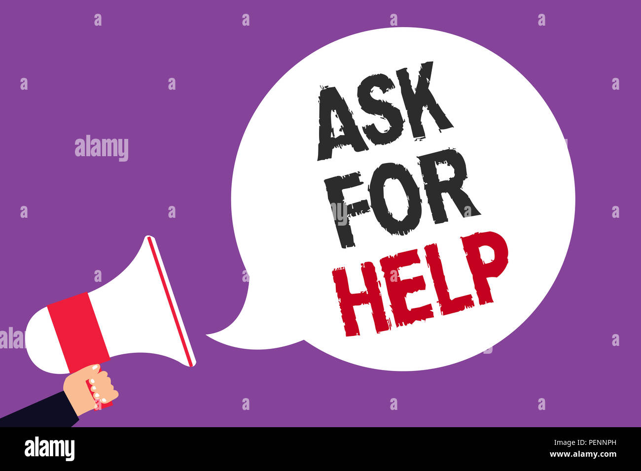 Handwriting Text Writing Ask For Help Concept Meaning Request To Support Assistance Needed Professional Advice Man Holding Megaphone Loudspeaker Spee Stock Photo Alamy