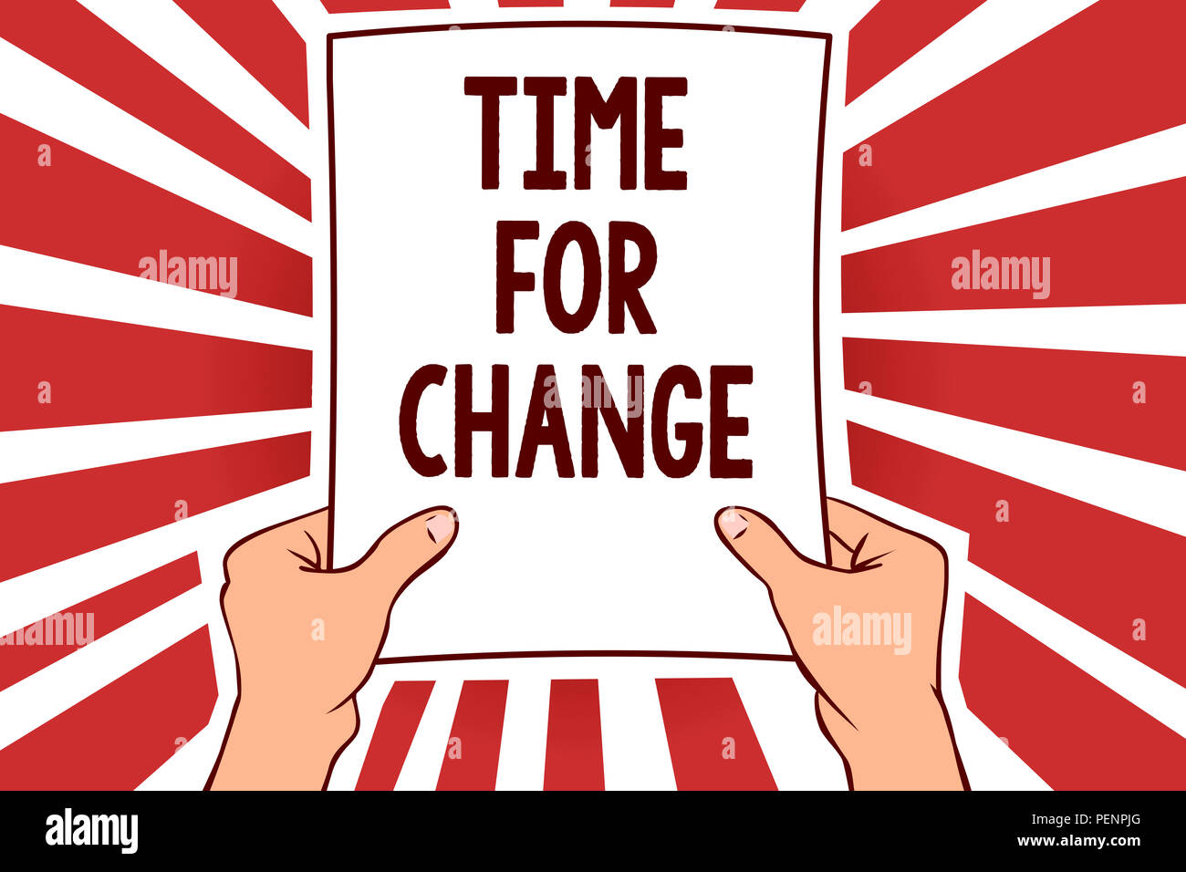 Handwriting Text Writing Time For Change Concept Meaning Changing