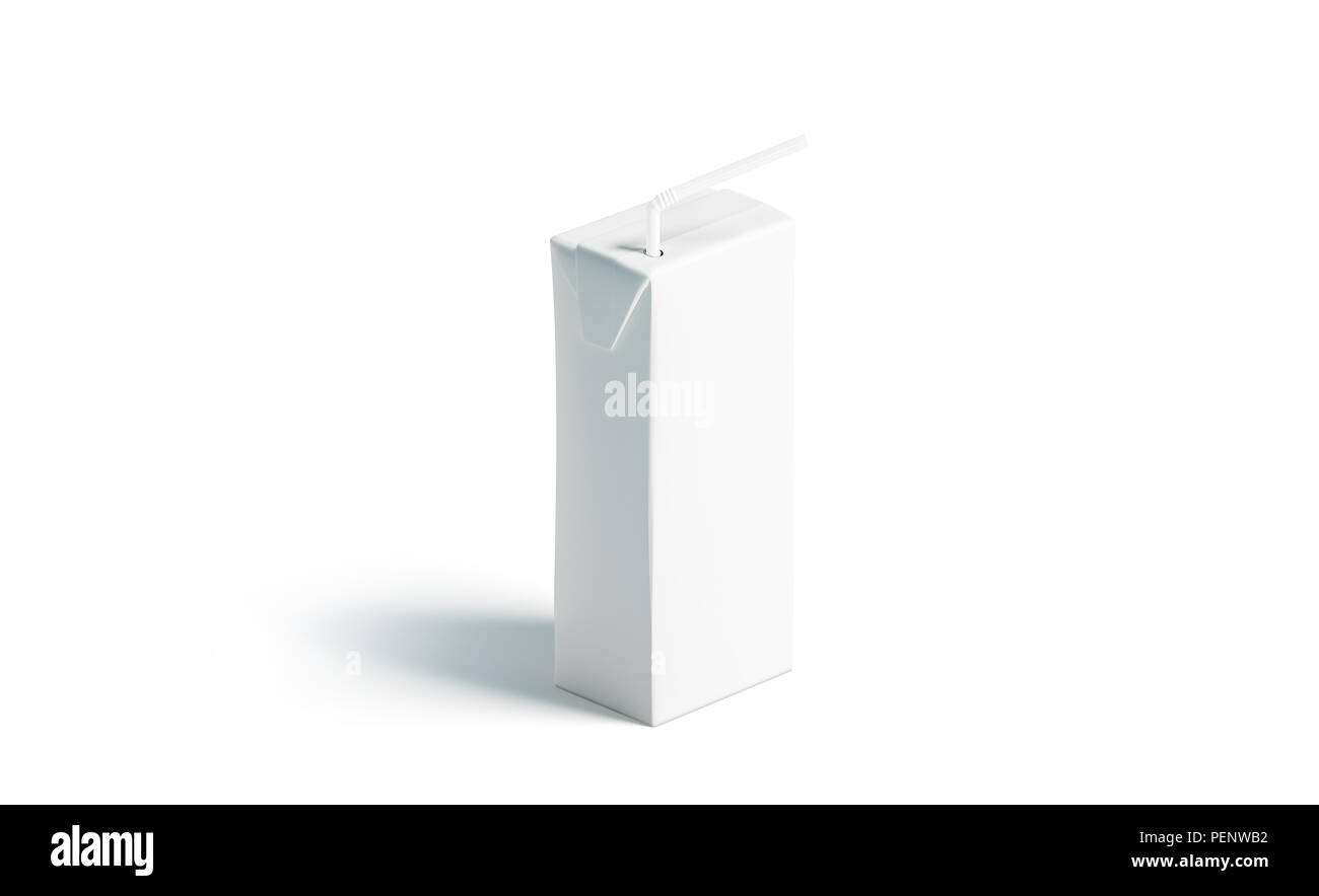 Download Blank White Juice Pack With Straw Mockup Stand Isolated 3d Rendering Empty Milk Tetra Packaging Mock Up Clear Carton Pouch With Drinking Pipe Template Beverage With Bendy Stock Photo Alamy