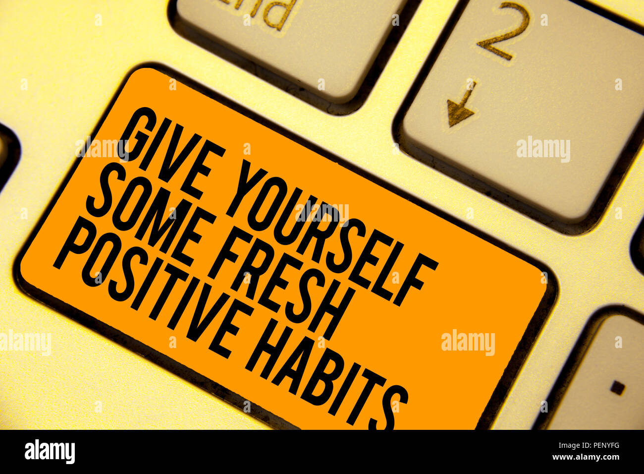 Positive Rouintes Handwriting text writing Give Yourself Some Fresh Positive Habits ...