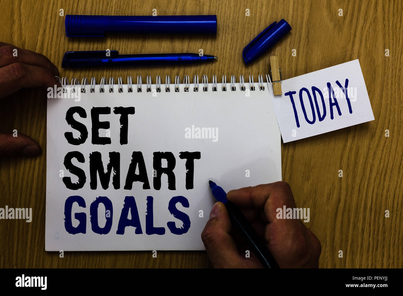 Handwriting Text Set Smart Goals Conceptual Photo List To Clarify Your Ideas Focus Efforts Use Time Wisely Two Blank White Speech Balloon Engaging In Stock Photo Alamy