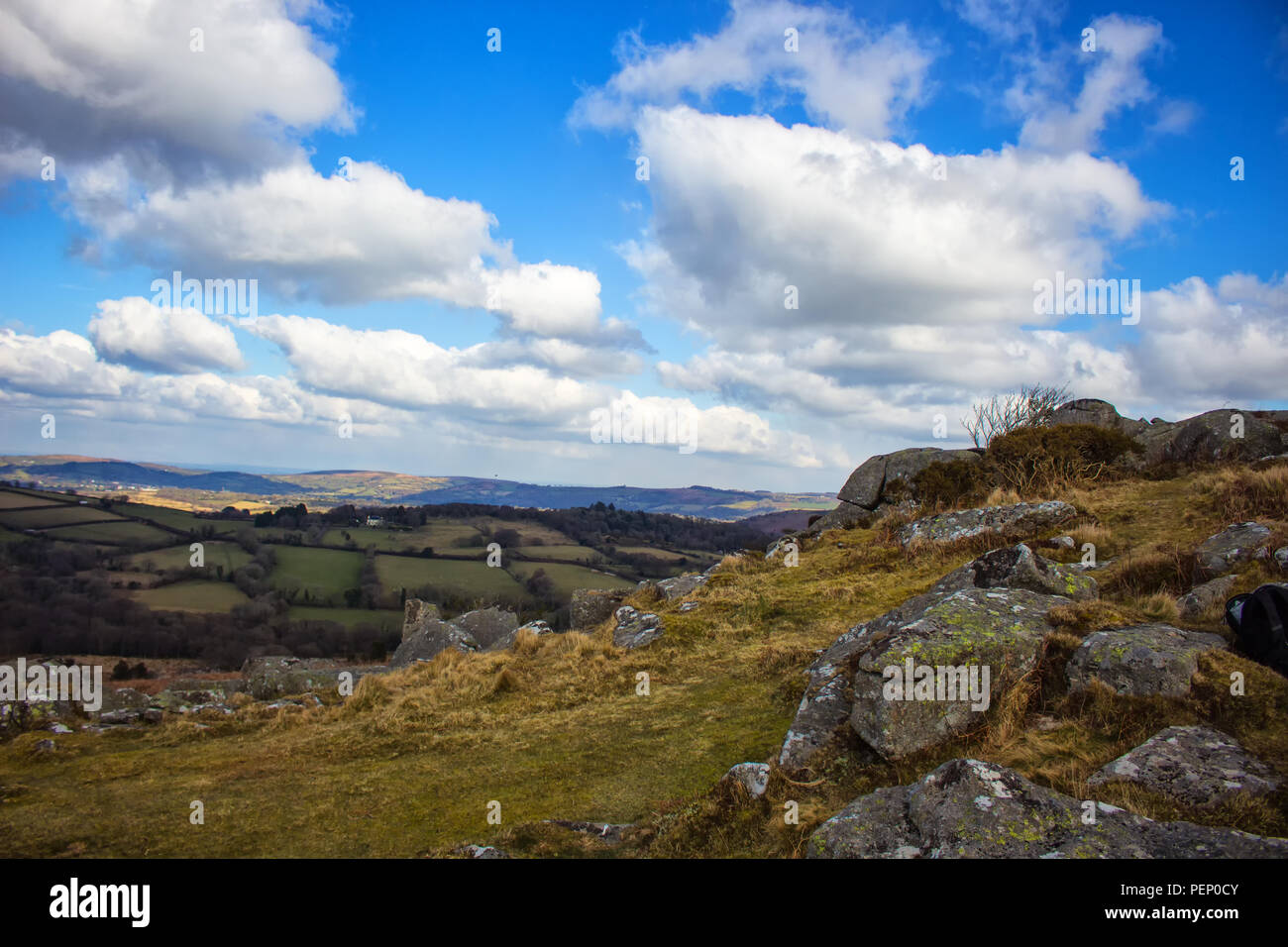 View of the village of Moorland and Farm land near to the village of