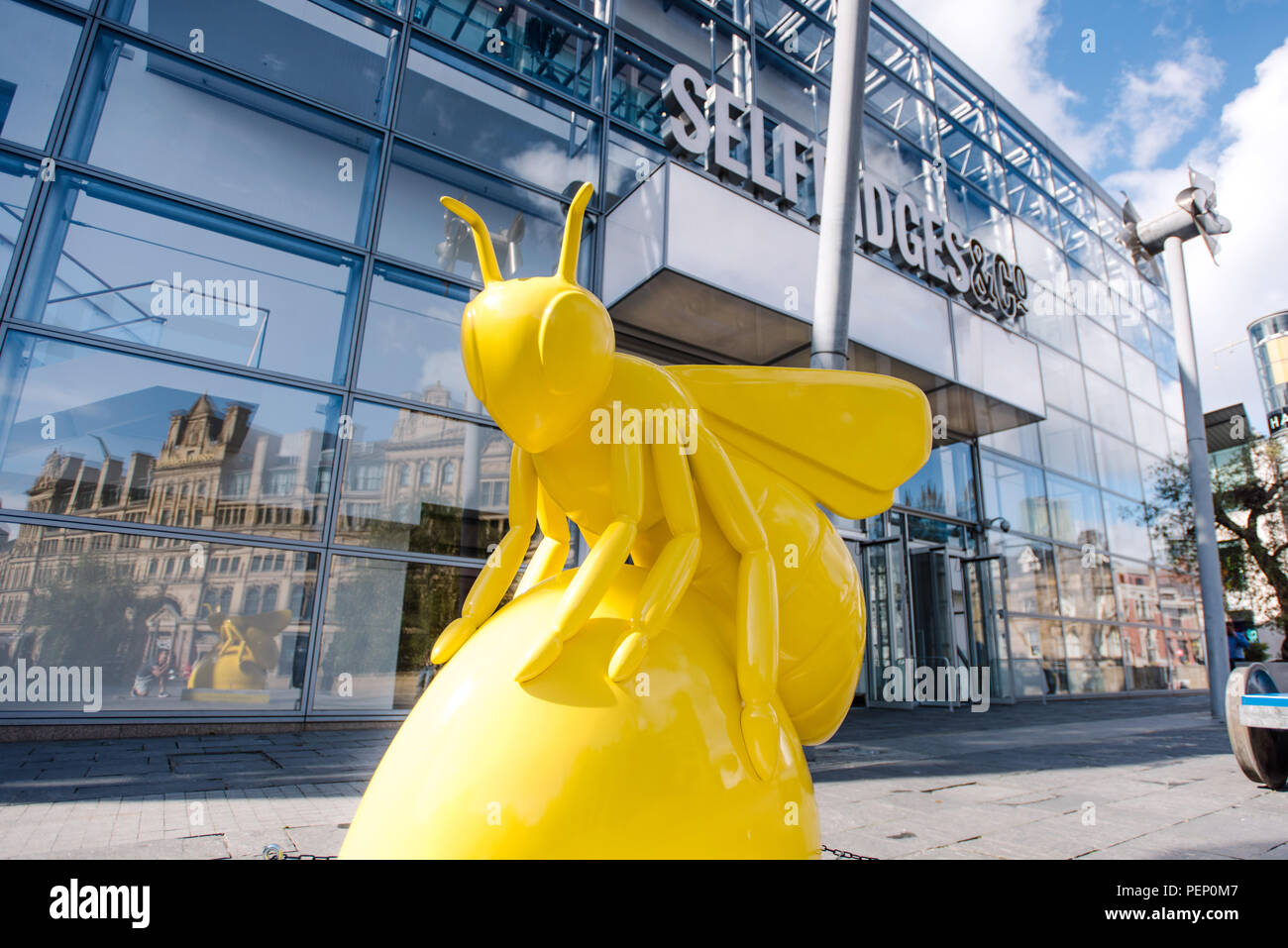 Bee in the City. Manchester. United Kingdom Stock Photo Alamy