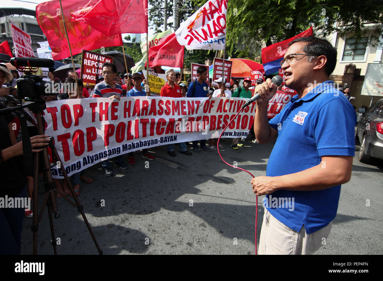 Philippines 16th Aug 2018 Former Law Maker And Activist Teddy