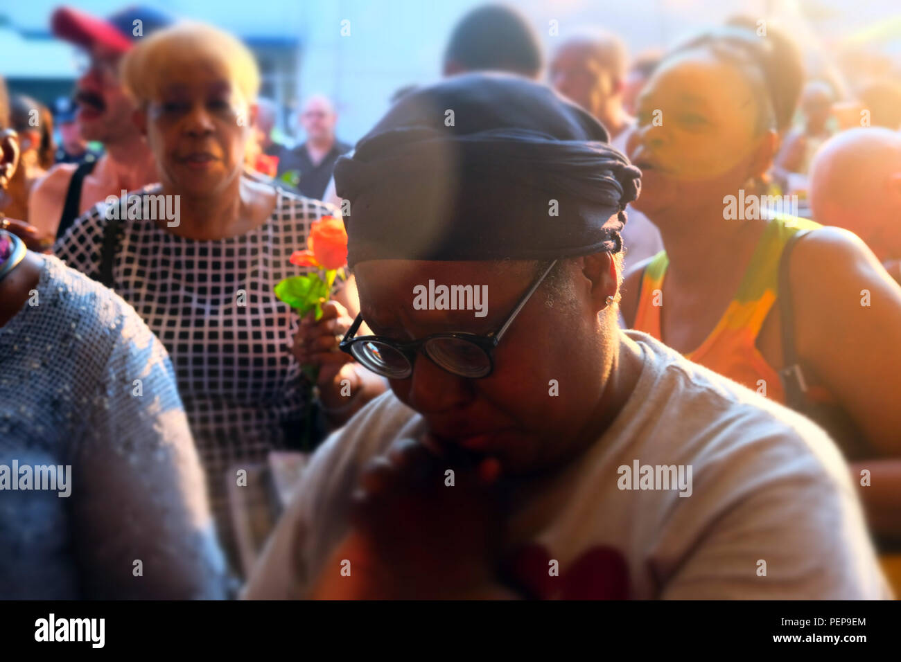 HARLEM, NEW YORK Fans and Tourists pay tribute the late & great Queen
