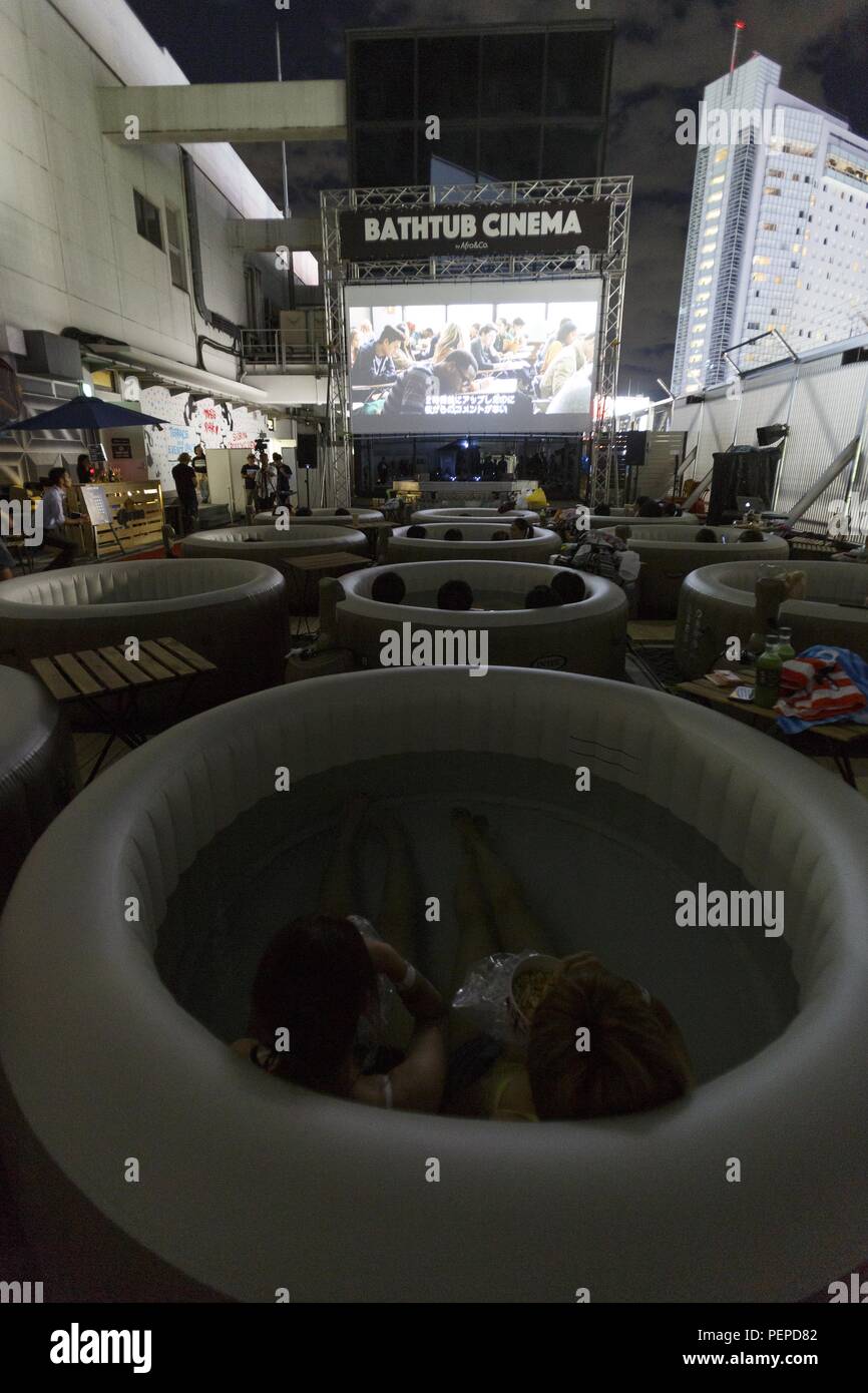 Inflatable pool rooftop hi-res stock photography and images - Alamy