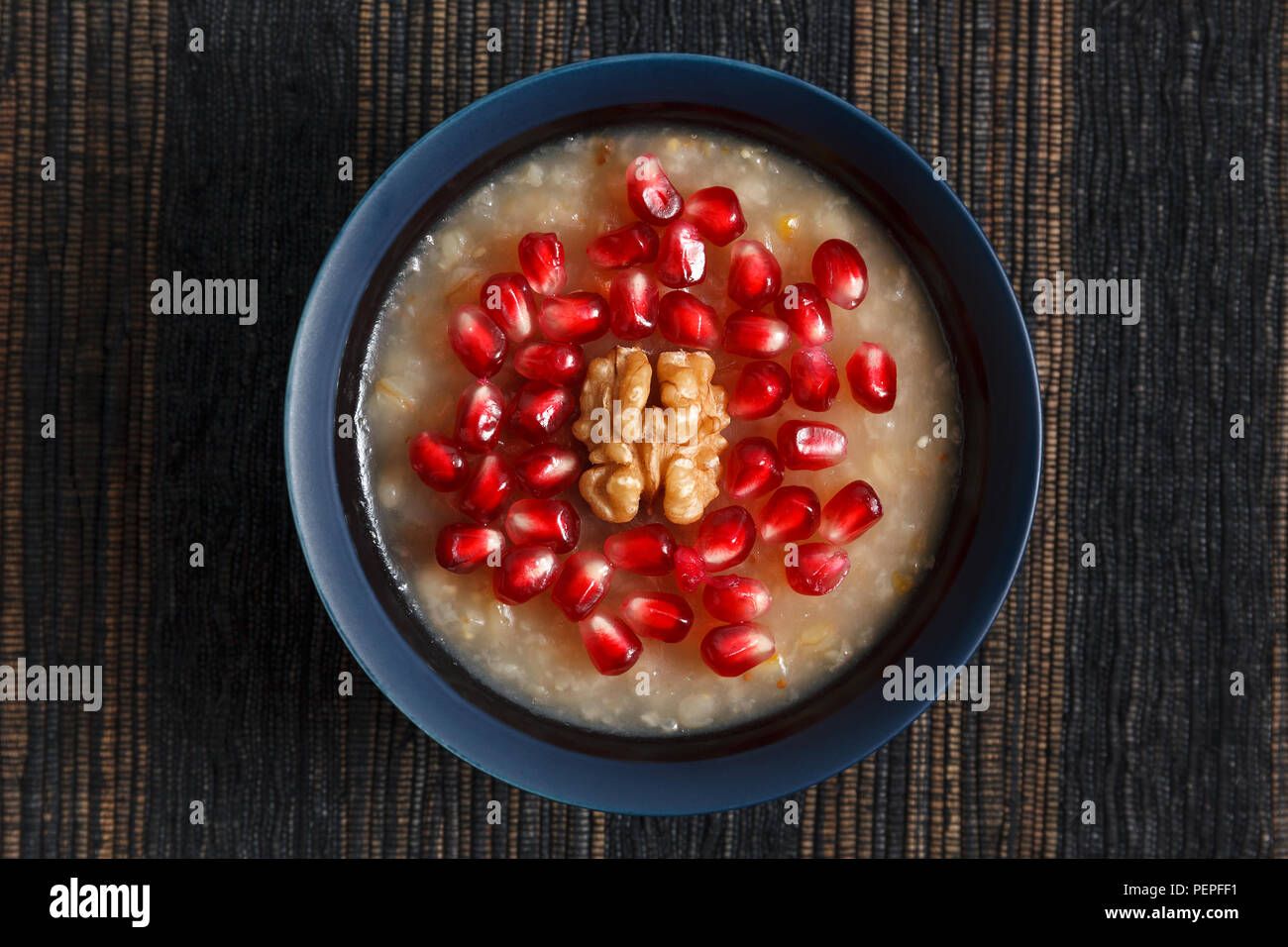 Traditional Turkish dessert ashure - Noah's Pudding Stock Photo - Alamy