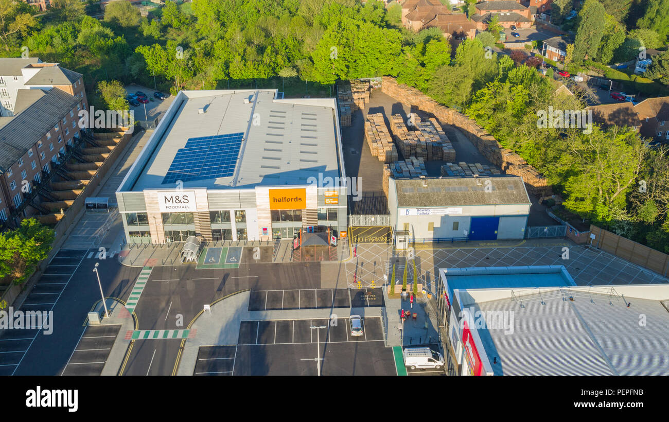Aerial view of Cannon Lane Retail Park, Tonbridge, UK Stock Photo Alamy