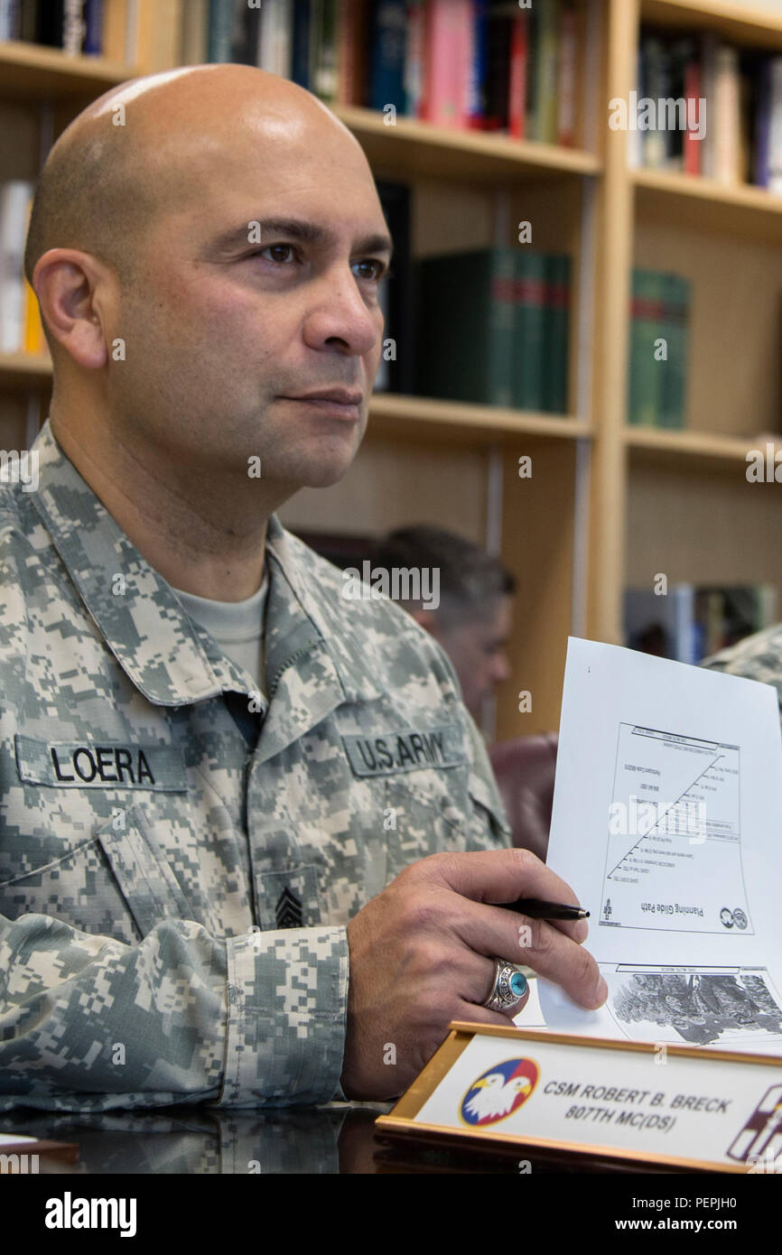 Command Sgt. Maj. Juan Loera, of the Medical Readiness and Training ...