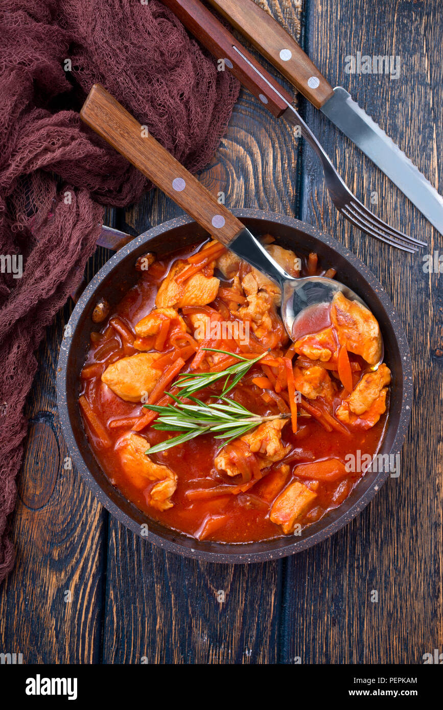 fried cabbage with other vegetables and tomato pasta Stock Photo Alamy