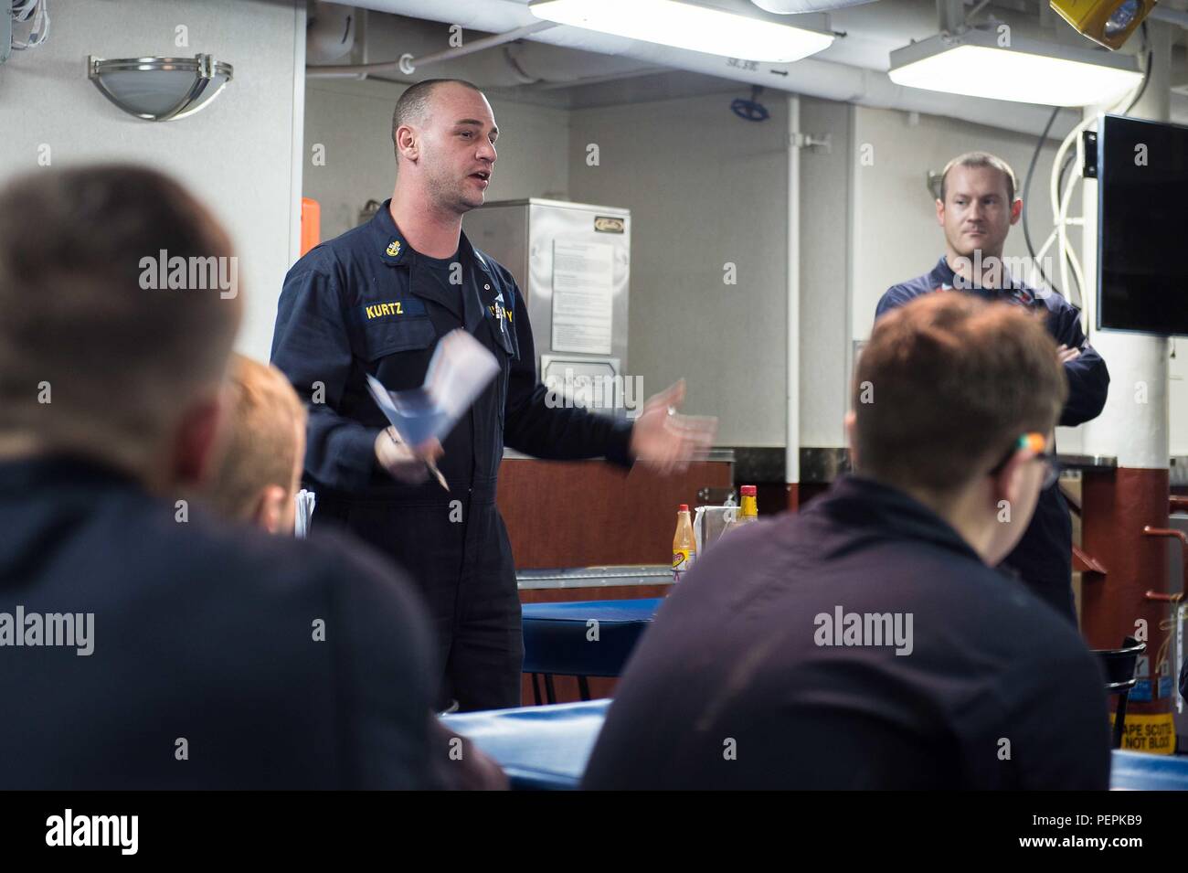 On January 23, 2016, aboard USS Mobile Bay (CG 53), a guided-missile ...