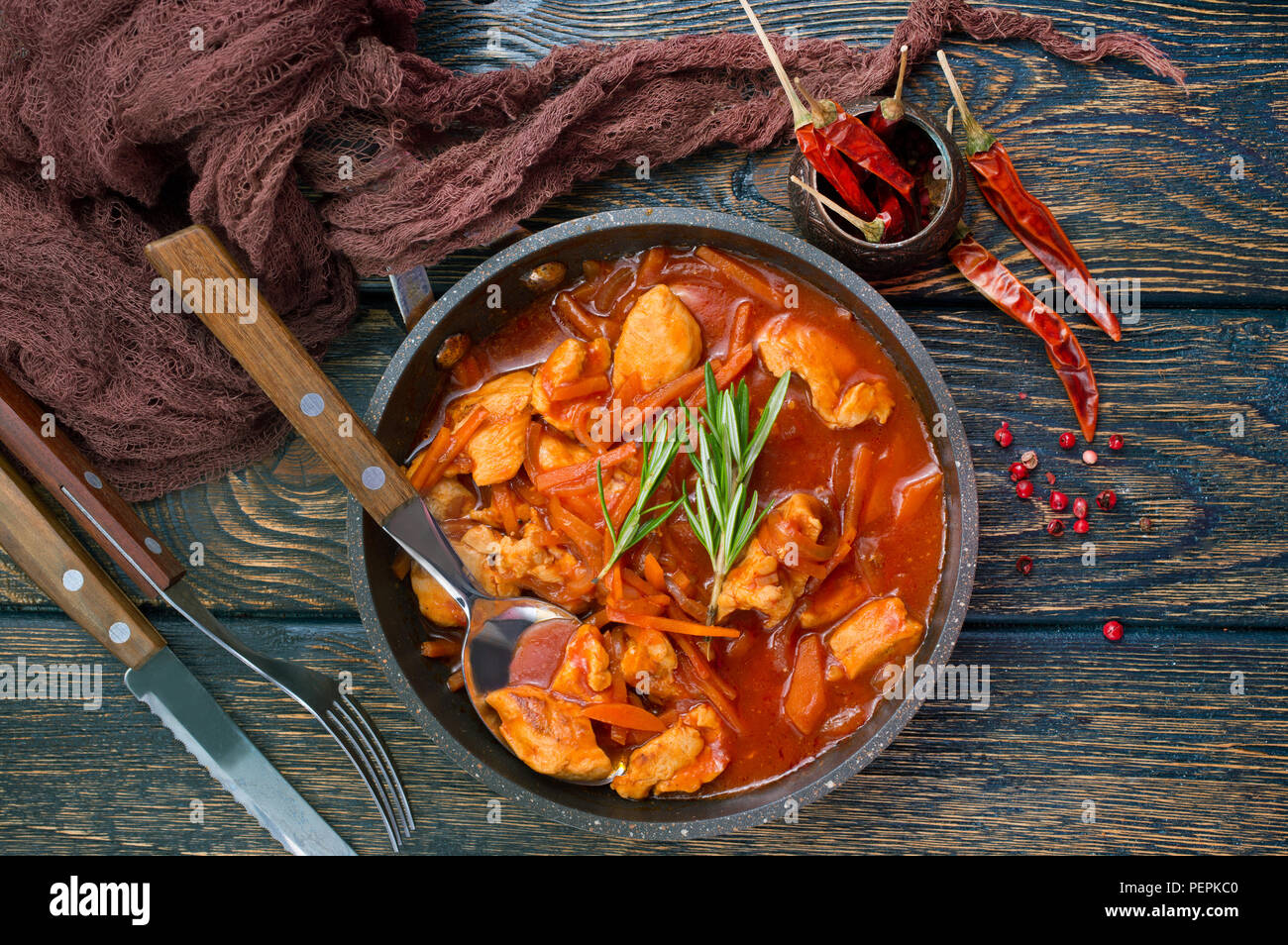 fried cabbage with other vegetables and tomato pasta Stock Photo Alamy