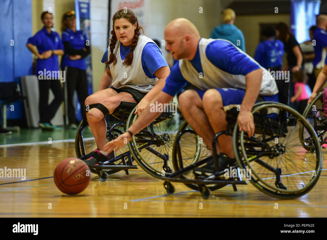 Recovering Service Members Participate In Wheelchair Basketball