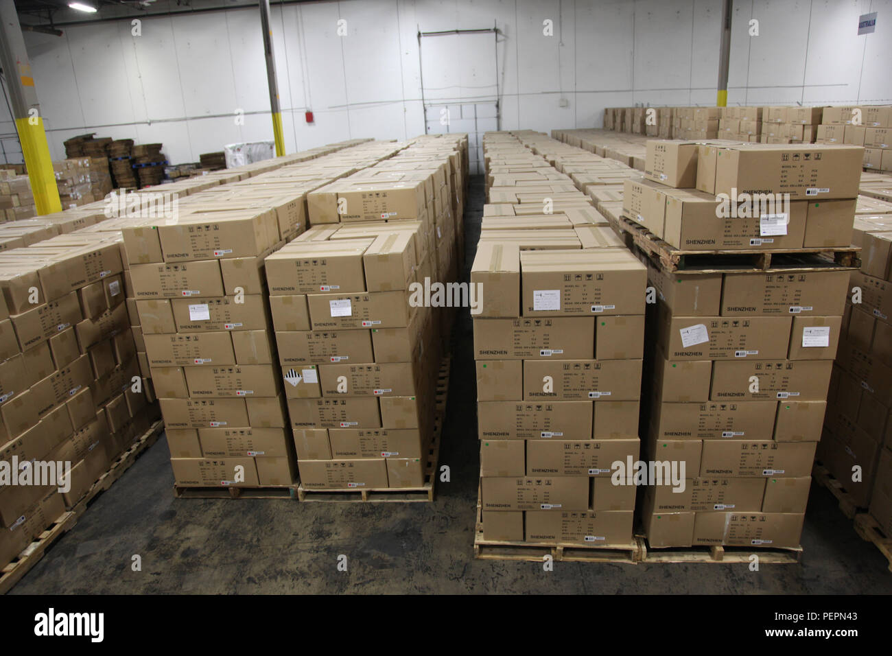 Over 16-thousand counterfeit hoverboards sit on pallets awaiting ...