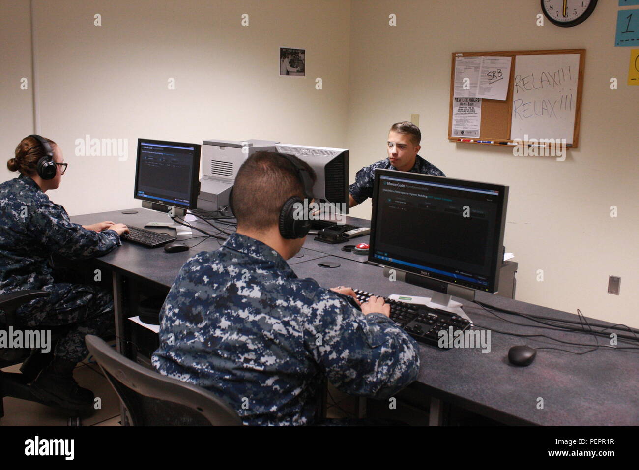 Center For Information Dominance Corry Station Stock Photos
