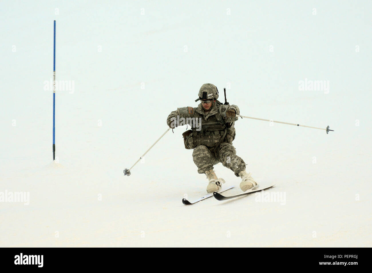 Competitors Tackle The Downhill Ski Event Of The Usarak Winter Games From The Top Of Fort Wainwright S Birch Hill Jan 27 2016 As America S Arctic Warriors Usarak Soldiers Train Hard To Cultivate