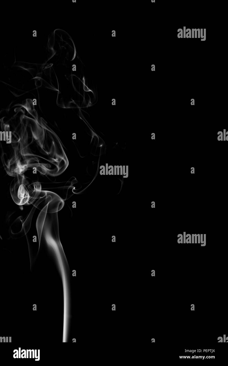 White cloud isolated on black background,Textured smoke,brush effect ...