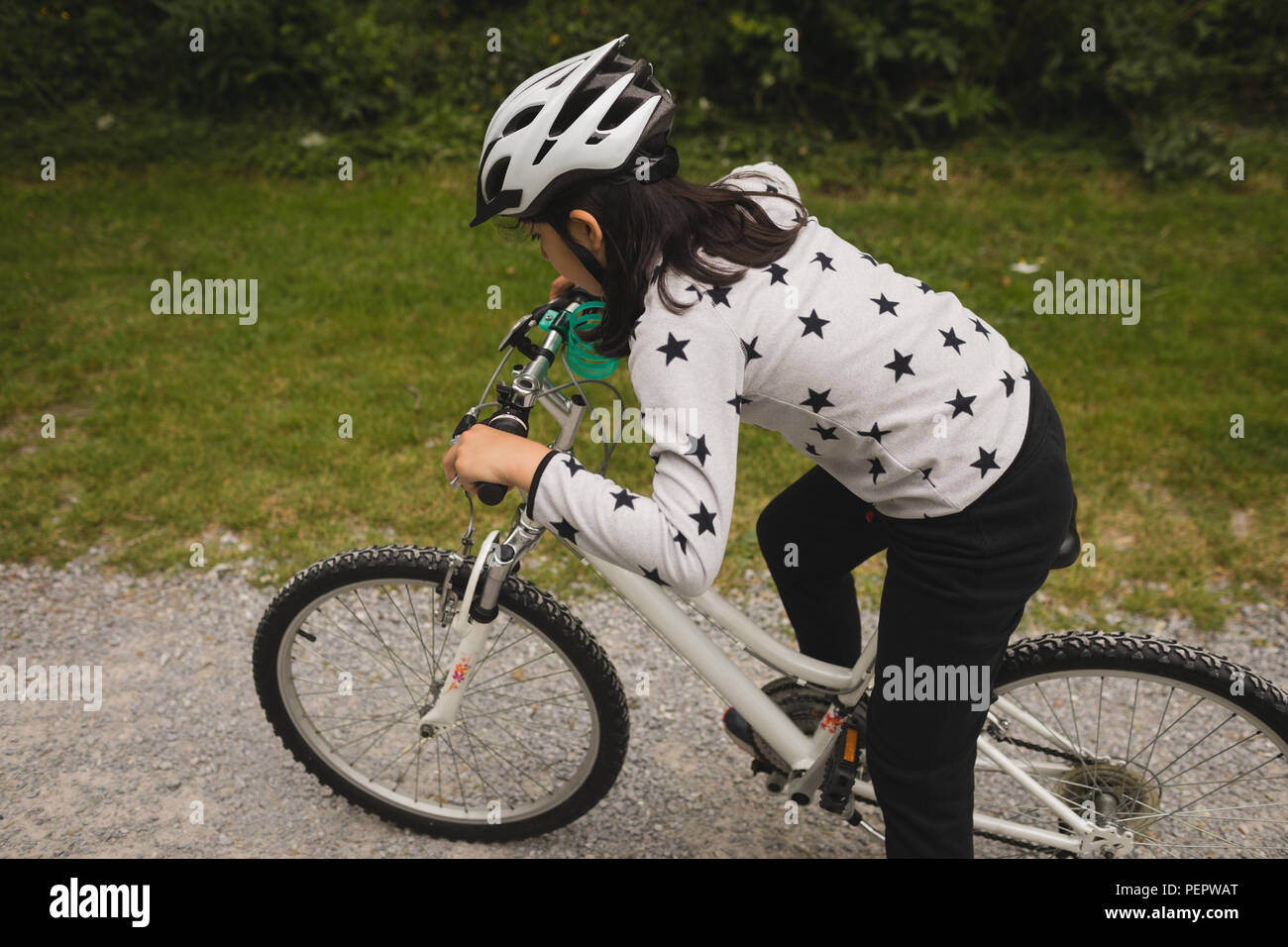 Girl riding cycle hi-res stock photography and images - Alamy