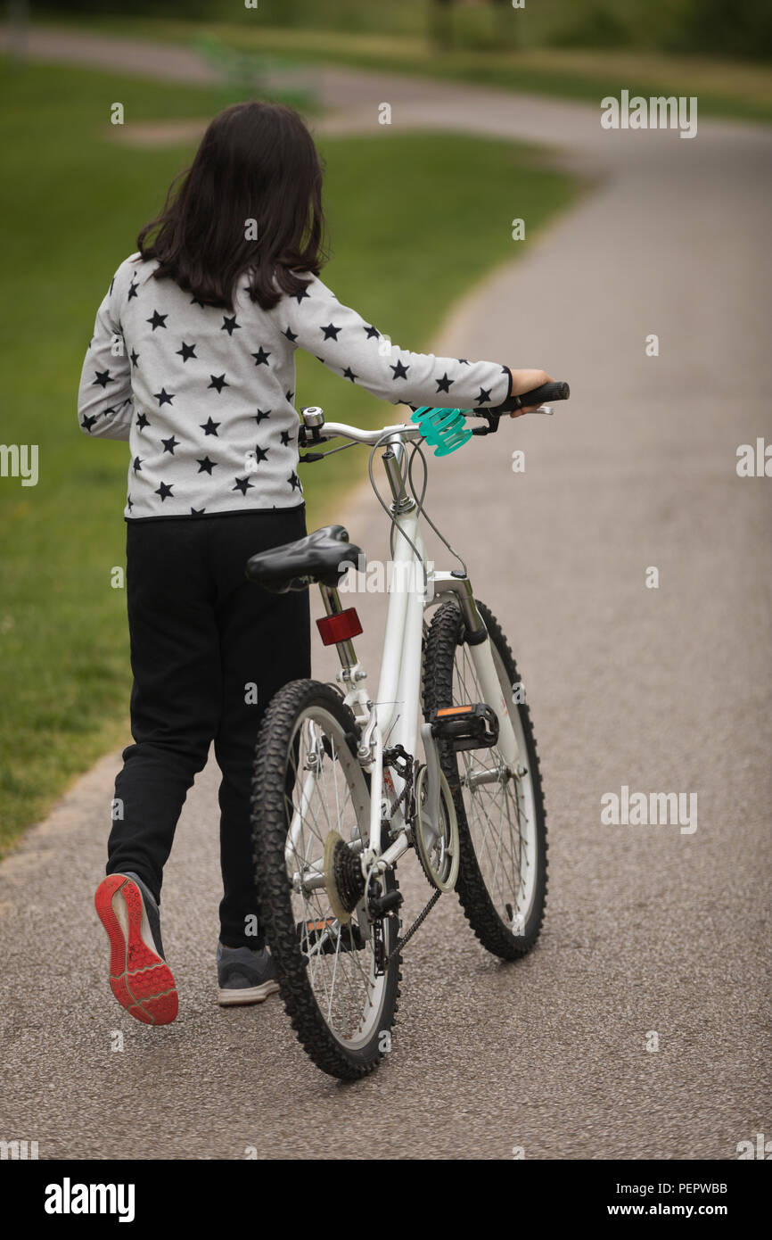 walking with bike