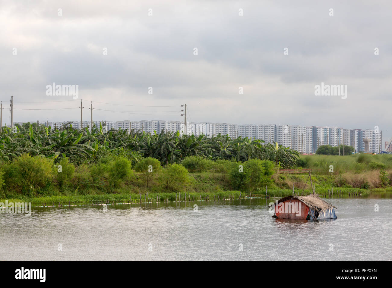 Dhaka Urbanization Stock Photo