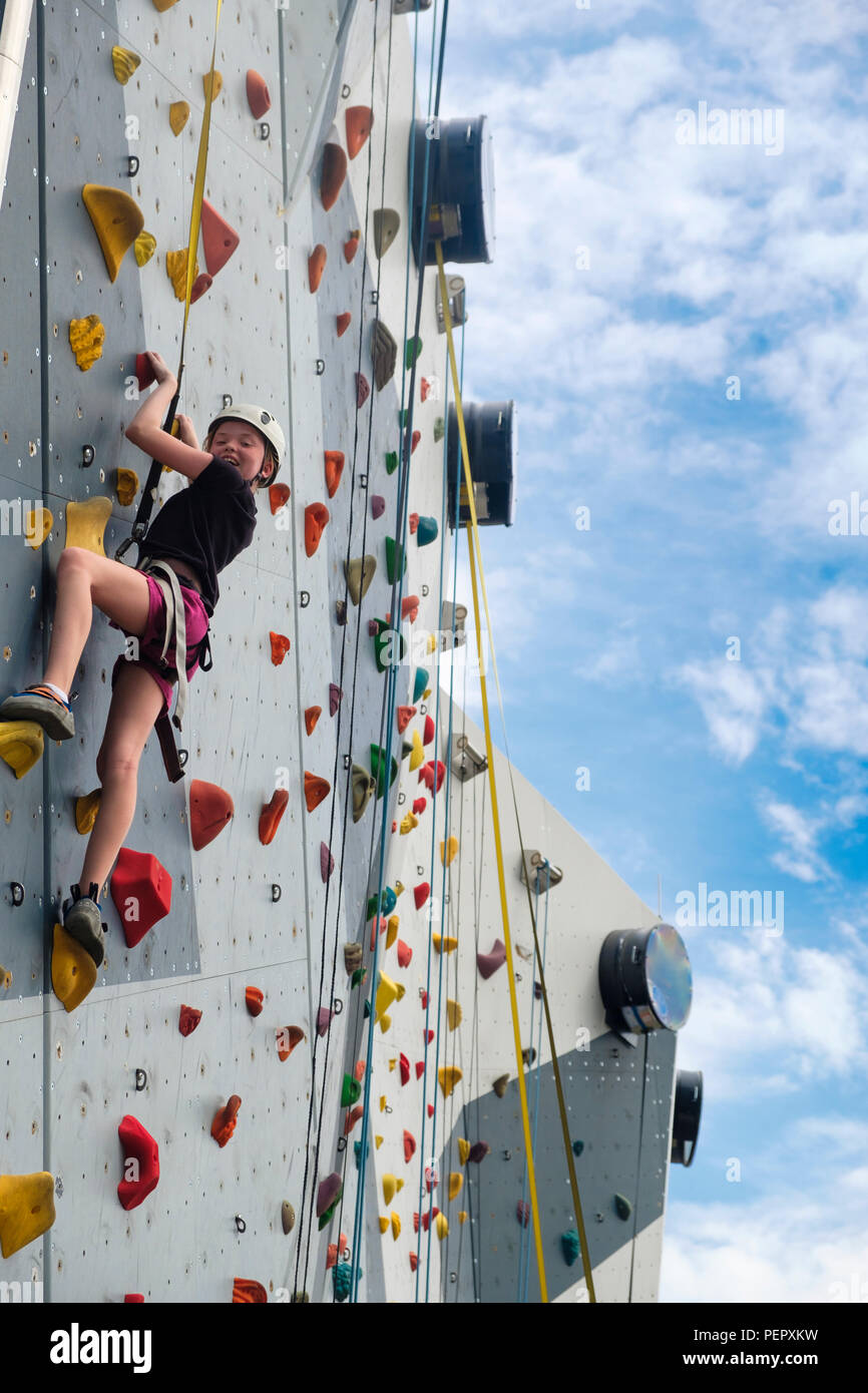 Climbing Wall at Maggie Daley Park , a 20acre public park for children
