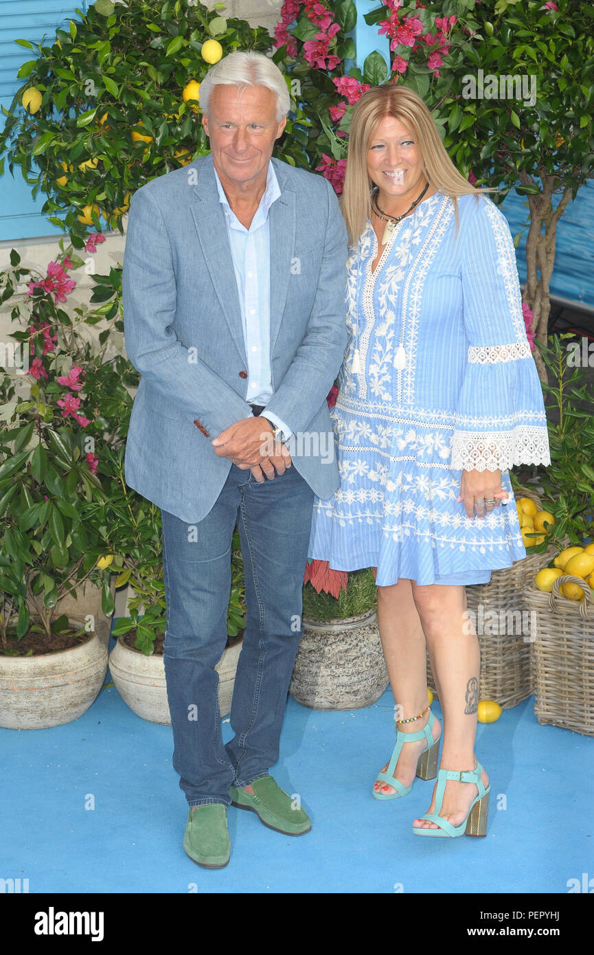 Mamma Mia! Here We Go Again premiere in London, United Kingdom Featuring: Björn  Borg, Patricia Östfeldt Where: London, United Kingdom When: 16 Jul 2018  Credit: WENN.com Stock Photo - Alamy